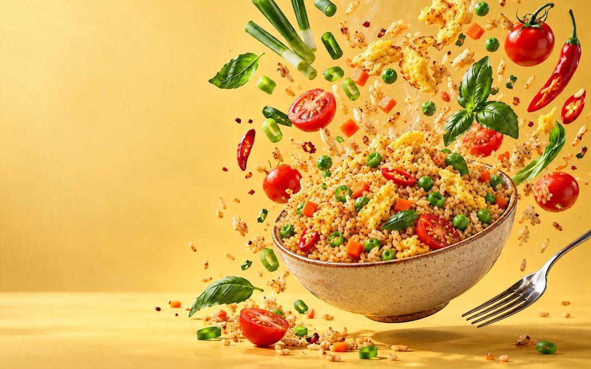 Fridge Raid bowl of fried rice