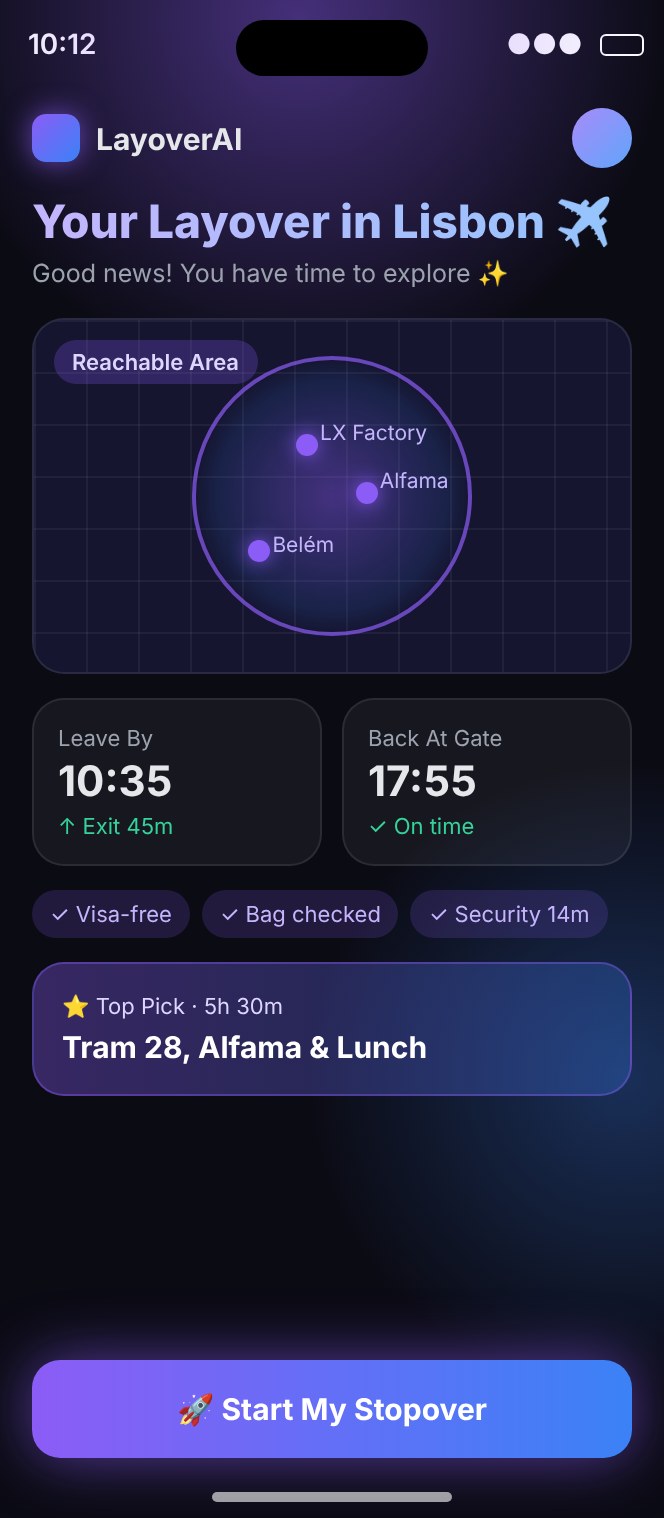 Before: the same screen as a generic AI-generated app